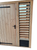Shuttersysteem zwart lengte 166cm set 2 st.