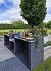 Muurblok strak antraciet 10x10x60cm