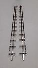 Shuttersysteem RVS lengte 166cm set 2 st.