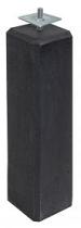 Betonpoer zwart 15x15x60cm, inclusief stelplaat (ACTIE)