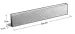 Opsluitband grijs 5x15x100cm