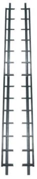 Shuttersysteem zwart lengte 166cm set 2 st.