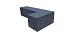Patioblok strak Antraciet hoek 60/30x15x15cm