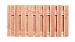 WA00586 Douglas fijnbezaagd plankenscherm 19-planks 15 mm, 180 x 90 cm t.b.v. betonsysteem, onbehand