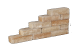 Pilestone line Mont Blanc 15x10x40cm