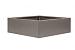 Bloembak vlak - TAUPE 210x210x40cm, optie: bodemplaat
