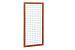 W14304 Hardhouten betonijzertrellis met maas 7,5 x 7,5 cm, in raamwerk 4,5 x 7,0 cm, 90 x 180 cm.