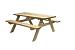 W11010 Picknicktafel Easy, 40 mm dik, bladmaat 180 x 70 cm, groen geïmpregneerd.