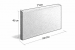 Opsluitband grijs 7x40x100cm
