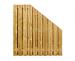 1064127 Grenen geschaafd plankenscherm 21-planks 15 mm, 180 x 180-90 cm, verticaal, recht aflopend, 