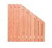 1064126 Douglas geschaafd plankenscherm 21-planks 16 mm, 180 x 180-90 cm t.b.v. betonsysteem, recht 