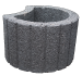 Circelflor groot Zwart 48x38x30cm