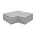 Hoekstuk traptreden 90° binnen OudHollands Grijs 40x20cm
