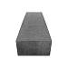 Zit element recht OudHollands Antraciet 200x60x40cm 