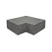 Hoekstuk traptreden 90° binnen OudHollands Antraciet 37x15cm