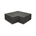 Hoekstuk traptreden 90° binnen OudHollands Carbon 37x15cm