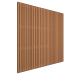 1058803 Thermovision Ayous geschaafd latten scherm, recht horizontaal/verticaal, 180 x 180 cm.