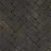 Gebakken, getrommelde klinker Nero 21x6.8x8cm