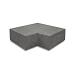 Hoekstuk traptreden 90° binnen OudHollands Antraciet 37x15cm