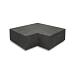 Hoekstuk traptreden 90° binnen OudHollands Carbon 37x15cm