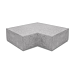 Hoekstuk traptreden 90° binnen OudHollands Grijs 40x20cm