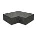 Hoekstuk traptreden 90° binnen OudHollands Carbon 40x20cm