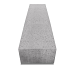 Zit element recht OudHollands Grijs 200x60x40cm 
