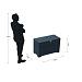 Orion Sit & Store - Aluminium opbergbox Antraciet 284 liter