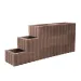 Kubusflor Bruin Rood 40x30x25cm