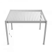 Aluminium overkapping Comfort Vrijstaand, 4 poten bediening handmatig Wit 300x360cm