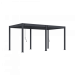 Aluminium overkapping Comfort Vrijstaand, 6 poten bediening handmatig Antraciet 300x530cm