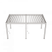 Aluminium overkapping Comfort Vrijstaand, 6 poten handmatig Kiezelgrijs 300x530cm