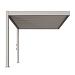 Aluminium overkapping DeLuxe muurbevest., 2 poten bediening handmatig Kiezelgrijs 300x360cm
