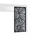 Aluminium overkapping accesoires -  Designpanelen Antraciet/blad-design 400cm