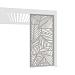 Aluminium overkapping accesoires -  Designpanelen Kiezelgrijs/blad-design 400cm