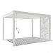 Aluminium overkapping accesoires -  Designpanelen Wit/blad-design 300cm