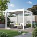 Aluminium overkapping accesoires -  Glazen schuifwand Wit 300cm