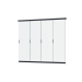 Aluminium overkapping accesoires -  Glazen schuifwand Antraciet 360cm