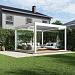 Aluminium overkapping accesoires -  Glazen schuifwand Wit 360cm