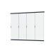 Aluminium overkapping accesoires -  Glazen schuifwand Antraciet 400cm