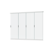 Aluminium overkapping accesoires -  Glazen schuifwand Kiezelgrijs 400cm