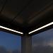 Aluminium overkapping accesoires -  LED strip + startersset Antraciet 360x400cm
