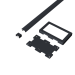 Aluminium overkapping accesoires -  verbindingsset 300cm Antraciet