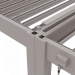 Aluminium overkapping accesoires -  verbindingsset 360cm Kiezelgrijs