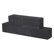 Patioblok strak Antraciet 15x15x30cm