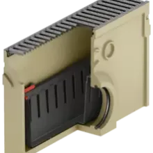 3003696 - Euroline Zandvanger met geïntegreerde lippendichting Ø 110 mm, emmer, PP zwart incl. verzi