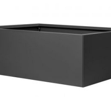 Bloembak vlak - ANTRACIET 90x210x40cm, optie: bodemplaat