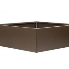 Bloembak vlak - SUPRA BRUIN 210x210x40cm, optie: bodemplaat
