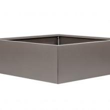 Bloembak vlak - TAUPE 210x210x40cm, optie: bodemplaat