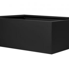 Bloembak vlak - GRAFIET ZWART 210x300x40cm, optie: bodemplaat